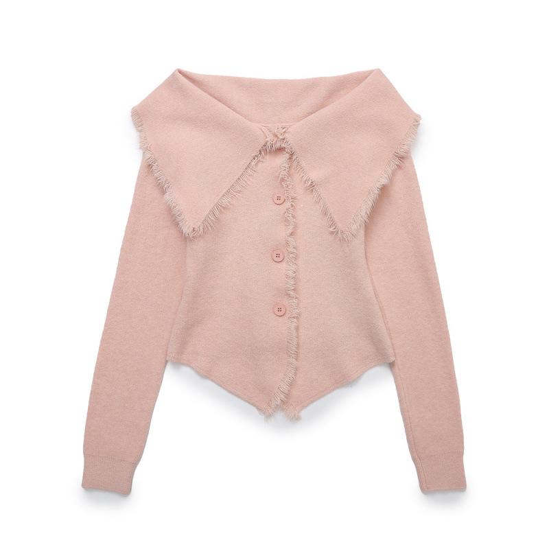 Французский сексуальный вязаный кардиган с кисточками и открытыми плечами, с отложным воротником для женщин M розовый
Французский сексуальный вязаный кардиган с кисточками и открытыми плечами, с отложным воротником для женщин M розовый