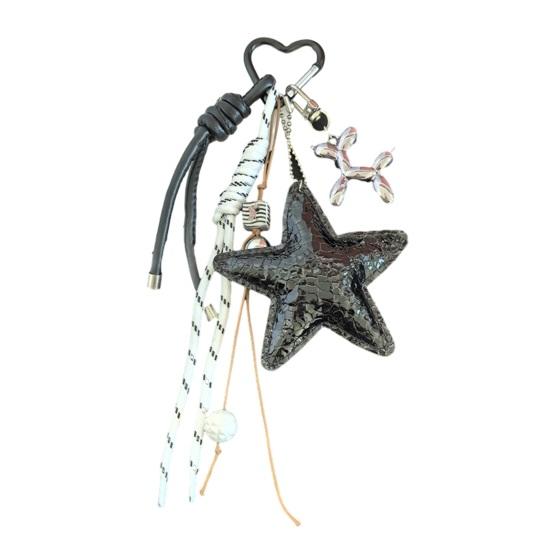 Keychain Pendant Matte-Glossy Finish Imitation Leather Five-Pointed Star Key Chain with Metal Heart Buckle Backpack Accessory темно-оранжевого
Keychain Pendant Matte-Glossy Finish Imitation Leather Five-Pointed Star Key Chain with Metal Heart Buckle Backpack Accessory темно-оранжевого