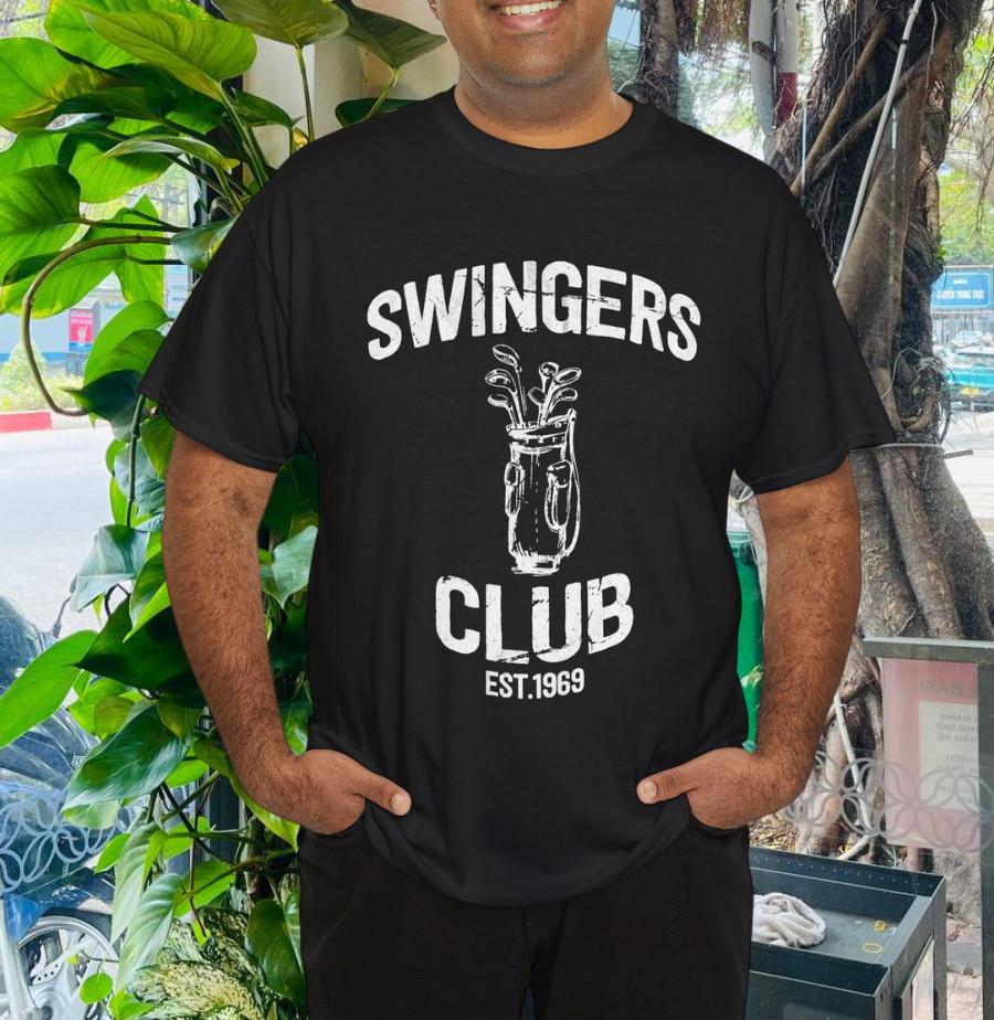 Swingers Club golf clubs funny golf Sarcastic Golfing men T-Shirt M
Swingers Club golf clubs funny golf Sarcastic Golfing men T-Shirt M