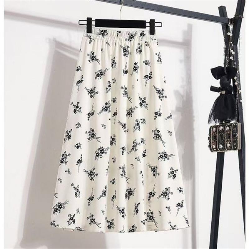 Elegant Black & White Floral High-Waisted Midi Skirt XL (115-130 kg) білий
Elegant Black & White Floral High-Waisted Midi Skirt XL (115-130 kg) білий