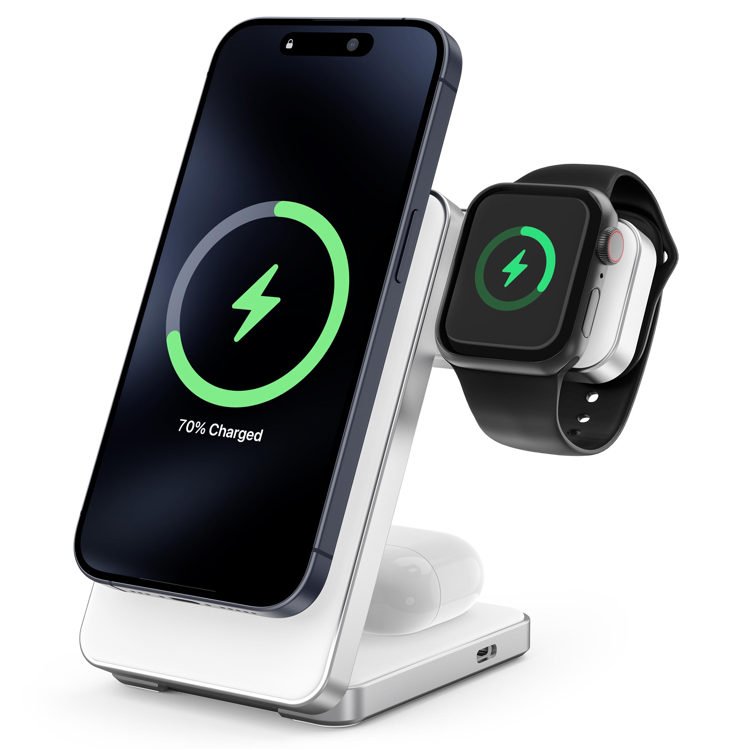 YF-M8 Qi2 Certified Aluminum Alloy Frame 3-in-1 Folding 15W Magnetic Wireless Charger White
YF-M8 Qi2 Certified Aluminum Alloy Frame 3-in-1 Folding 15W Magnetic Wireless Charger White