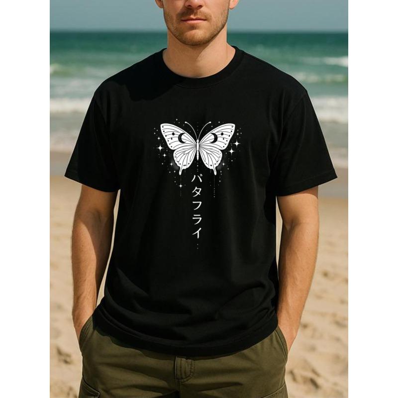 Men S T-Shirt Featuring a Mystical Design of a Star, And Butterfly, Perfect for Outdoor Activities And Casual Weekend Outings 4XL чорний
Men S T-Shirt Featuring a Mystical Design of a Star, And Butterfly, Perfect for Outdoor Activities And Casual Weekend Outings 4XL чорний