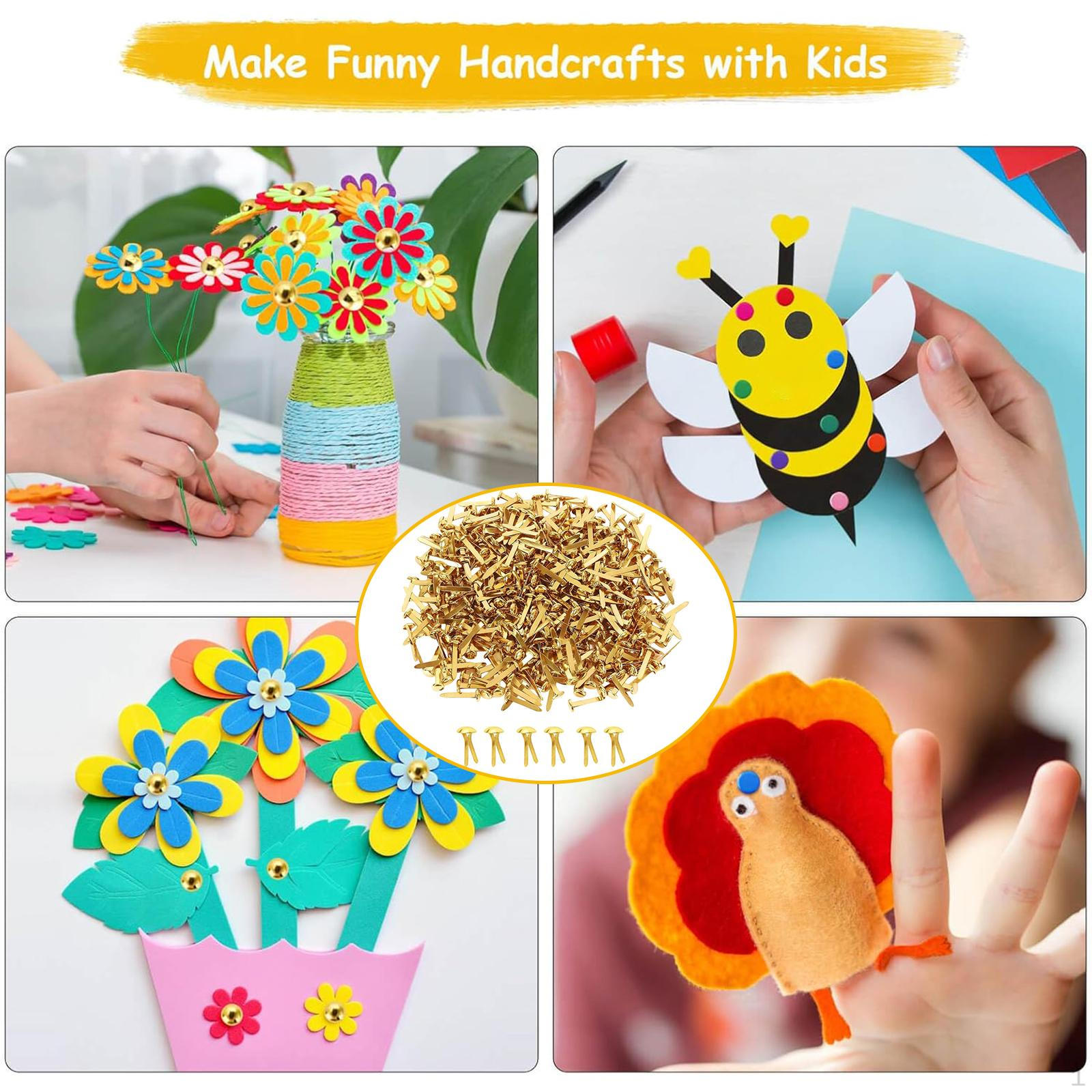 300x Paper Fasteners Brads for Crafts, Mini, Multipurpose, Split Pins Crafting Supplies
300x Paper Fasteners Brads for Crafts, Mini, Multipurpose, Split Pins Crafting Supplies