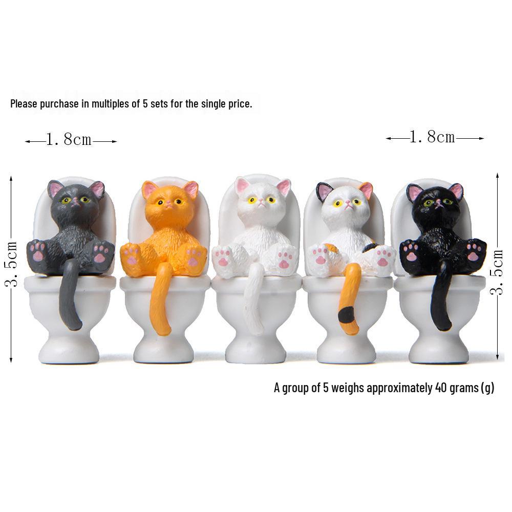 5 Styles Toilet Cat Figurines: Lying Pose Kitten Potty Covers & Cartoon Desktop Ornaments With Eye Candy (+0.1 CNY)
5 Styles Toilet Cat Figurines: Lying Pose Kitten Potty Covers & Cartoon Desktop Ornaments With Eye Candy (+0.1 CNY)