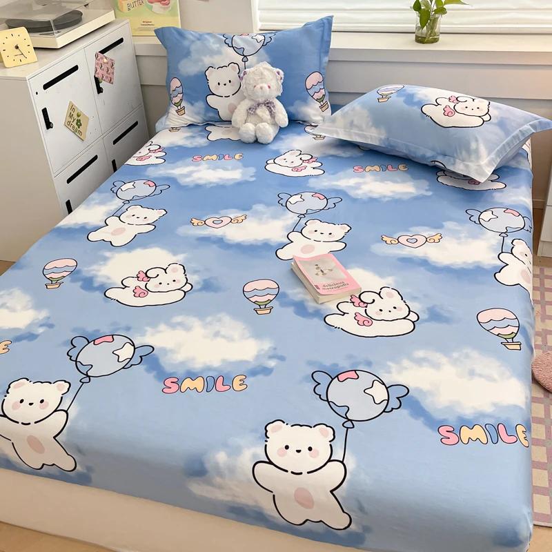Cartoon Flower Pure Cotton Single Bedding Student Bed Sheet Skin-friendly Mattress Cover 360 Degree Wrap with Elastic Bedspread 90x200x30cm 1pcs
Cartoon Flower Pure Cotton Single Bedding Student Bed Sheet Skin-friendly Mattress Cover 360 Degree Wrap with Elastic Bedspread 90x200x30cm 1pcs