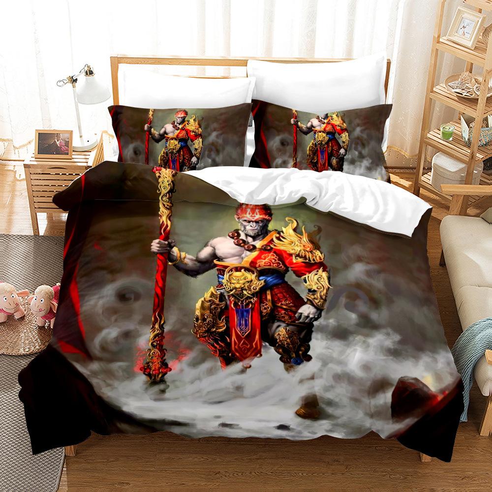 Black Myth Wukong Game Digital Printing Three-Piece Set Grinding Quilt Cover Bedding Trendy Brand EU S(135*200/50*75*1)
Black Myth Wukong Game Digital Printing Three-Piece Set Grinding Quilt Cover Bedding Trendy Brand EU S(135*200/50*75*1)