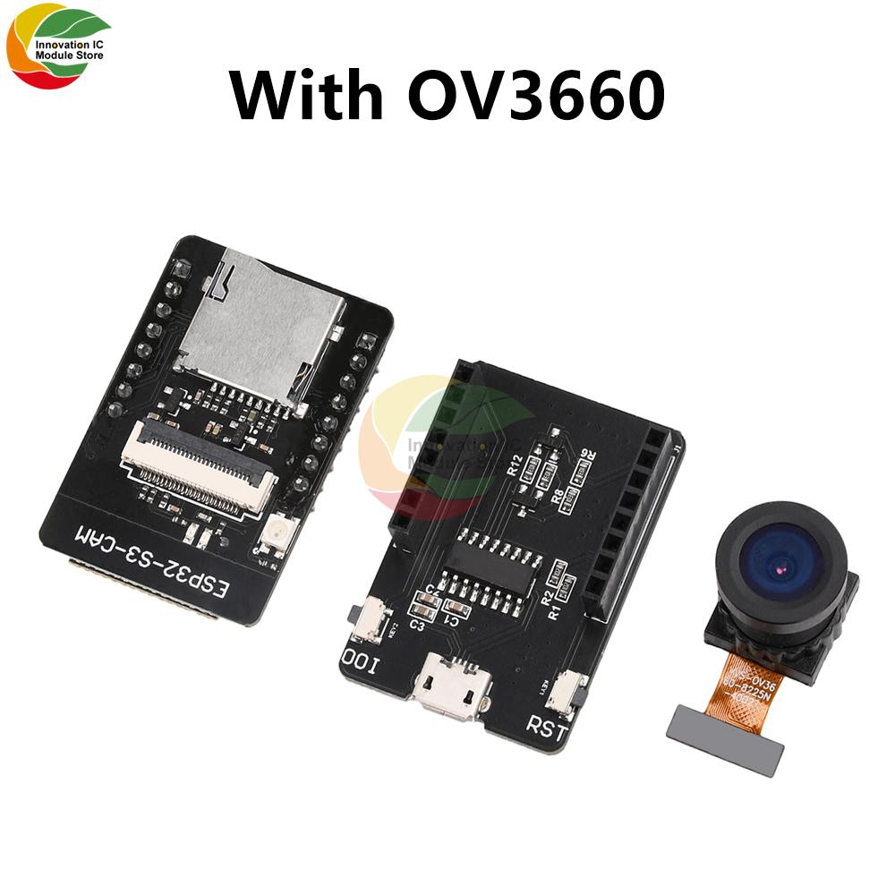Плата розробки ESP32-S3 CAM Модуль WiFi+Bluetooth ESP32-S3-N16R8 з модулем камери OV2640
Плата розробки ESP32-S3 CAM Модуль WiFi+Bluetooth ESP32-S3-N16R8 з модулем камери OV2640