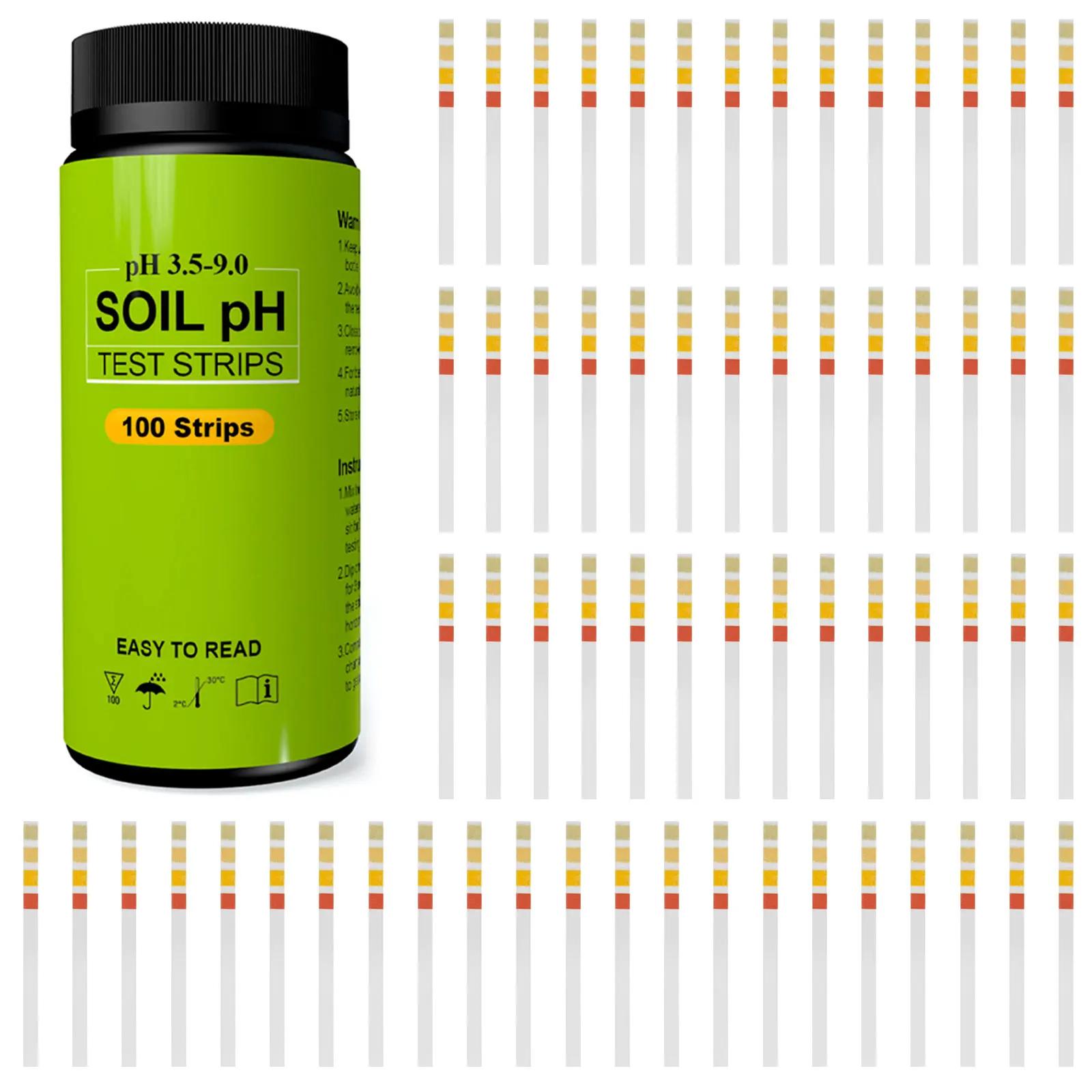 100 шт. Тест-полосок для определения pH почвы (Диапазон 3.5-9.0) Практичный набор тестера pH почвы полосками Точный инструмент для садоводства и тестирования газона для газонной травы
100 шт. Тест-полосок для определения pH почвы (Диапазон 3.5-9.0) Практичный набор тестера pH почвы полосками Точный инструмент для садоводства и тестирования газона для газонной травы