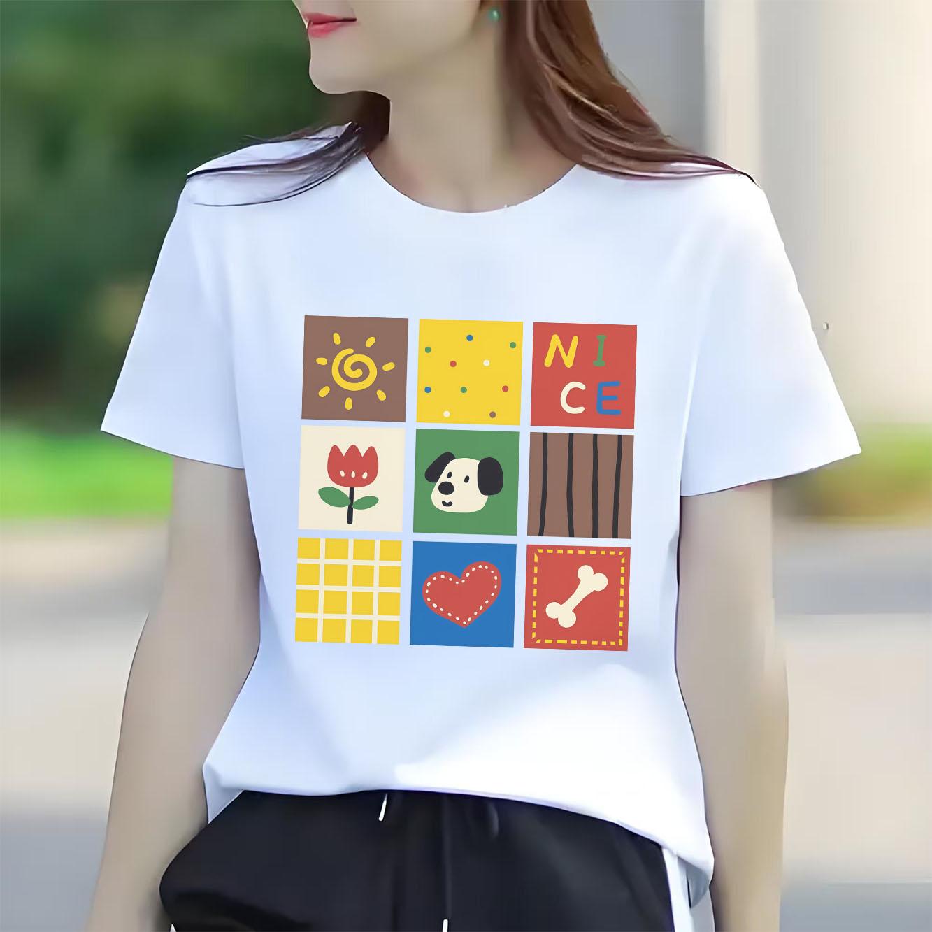 New Fashion Cartoon Printed Tshirt Casual Short Sleeve Suitable for All Seasons Daily Womens Tshirt 4XL
New Fashion Cartoon Printed Tshirt Casual Short Sleeve Suitable for All Seasons Daily Womens Tshirt 4XL