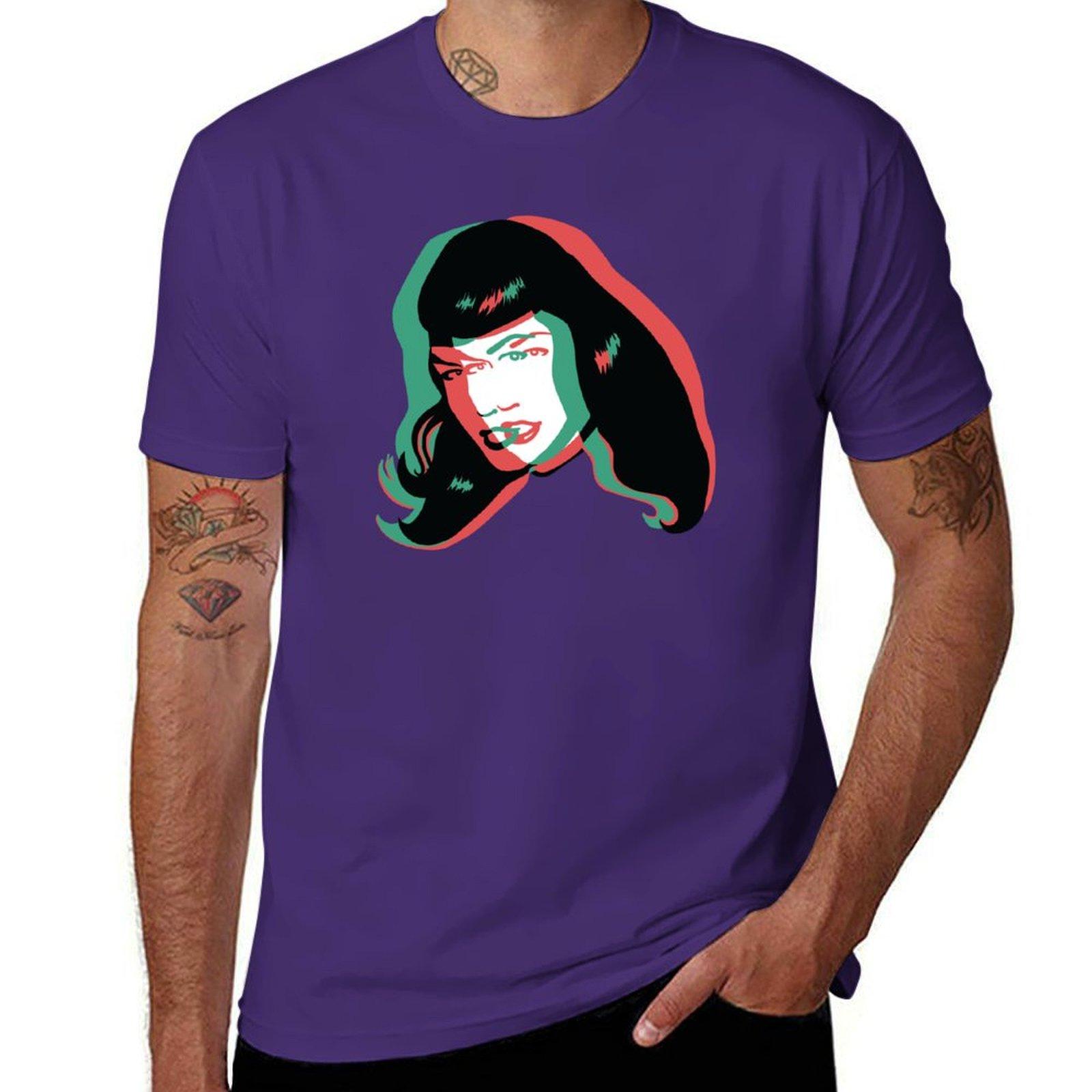 3D Bettie Page T-Shirt tops vintage Short sleeve tee men 6XL
3D Bettie Page T-Shirt tops vintage Short sleeve tee men 6XL