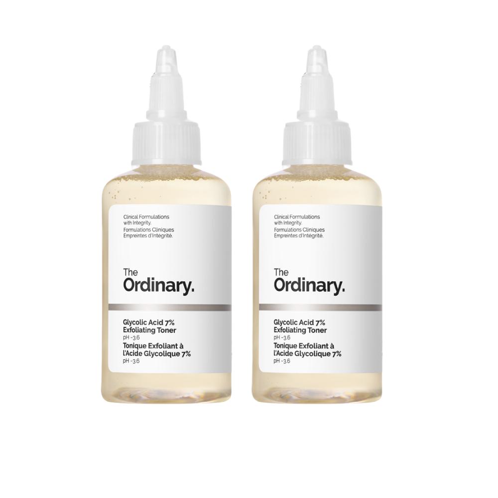 The Ordinary Glycolic Acid 7% Exfoliating Toner (Set of 2) - 100ml x 2 Travel-Friendly AHA Toning Solution for Face, Body & Scalp
The Ordinary Glycolic Acid 7% Exfoliating Toner (Set of 2) - 100ml x 2 Travel-Friendly AHA Toning Solution for Face, Body & Scalp