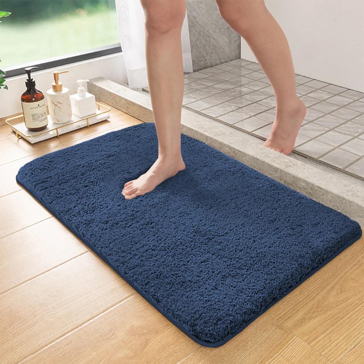 Long hair absorbent bathroom furry shower room foot wiping toilet non-slip mat entrance mat 400MMx600MM синий
Long hair absorbent bathroom furry shower room foot wiping toilet non-slip mat entrance mat 400MMx600MM синий