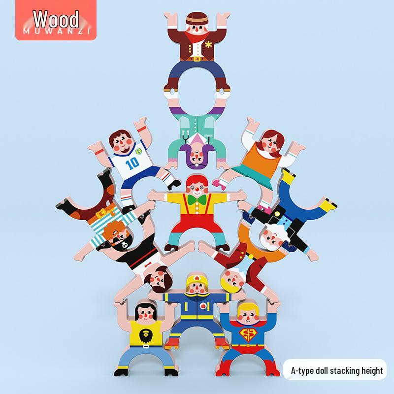 Wooden Strongman Character Balance Stacking Toy - Early Education and Parent-Child Interaction Game
Wooden Strongman Character Balance Stacking Toy - Early Education and Parent-Child Interaction Game