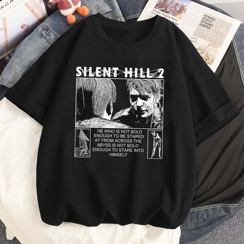 Игровая футболка с графическим принтом Silent Hill Модная мужская футболка с короткими рукавами Летняя женская повседневная футболка с круглым вырезом Уличная одежда Футболка Топы S
Игровая футболка с графическим принтом Silent Hill Модная мужская футболка с короткими рукавами Летняя женская повседневная футболка с круглым вырезом Уличная одежда Футболка Топы S