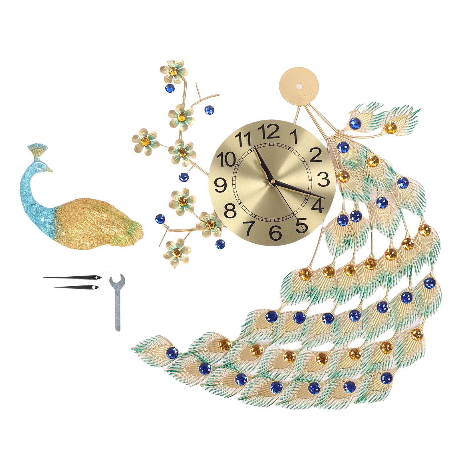 Luxury Peacock Wall Clock Metal 8.7 Inch Modern Art Battery Operated Silent Decorative Wall Clock
Luxury Peacock Wall Clock Metal 8.7 Inch Modern Art Battery Operated Silent Decorative Wall Clock