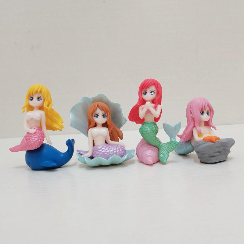 Set of 4 Mermaid Figurines: Creative Aquarium Models, Car Decorations, and Cake Toppers
Set of 4 Mermaid Figurines: Creative Aquarium Models, Car Decorations, and Cake Toppers