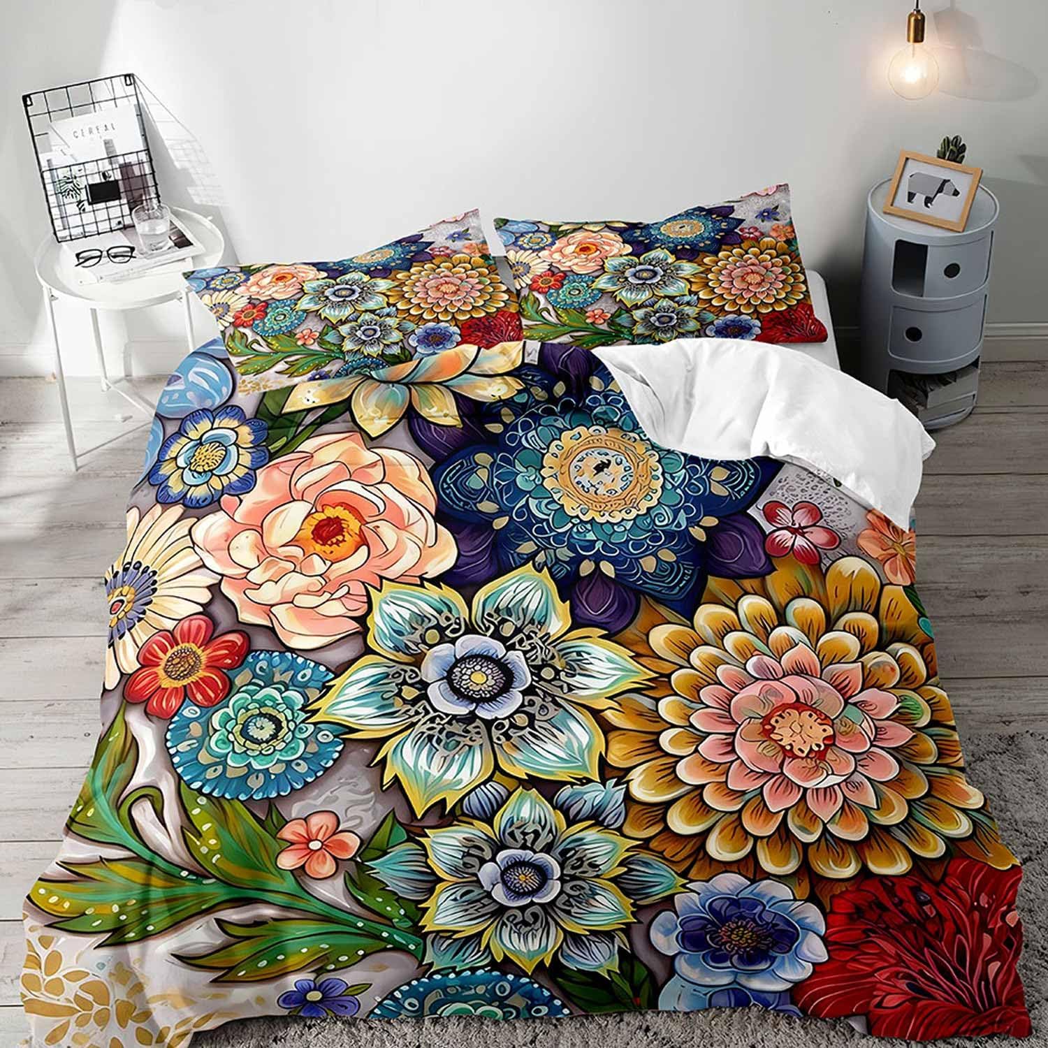 Flower Of Life Duvet Cover Bohemia Mandala Mayan Calendar Comforter Cover Abstract Sacred Geometry Theme Bedding Set Pillowcases Single135x200cm 2pcs
Flower Of Life Duvet Cover Bohemia Mandala Mayan Calendar Comforter Cover Abstract Sacred Geometry Theme Bedding Set Pillowcases Single135x200cm 2pcs