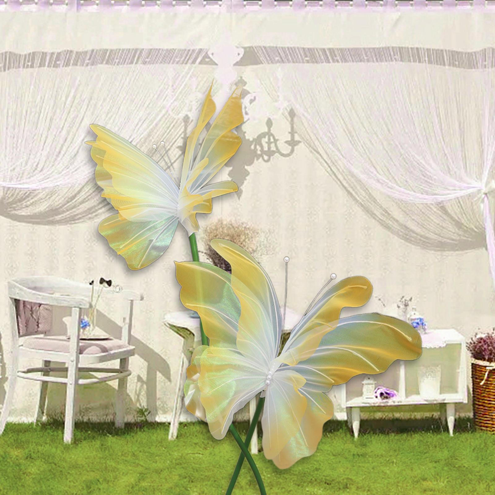 2Pcs Штучні метелики Декор Mariage Декор DIY Легкі матеріали Гігант жовтий
2Pcs Штучні метелики Декор Mariage Декор DIY Легкі матеріали Гігант жовтий
