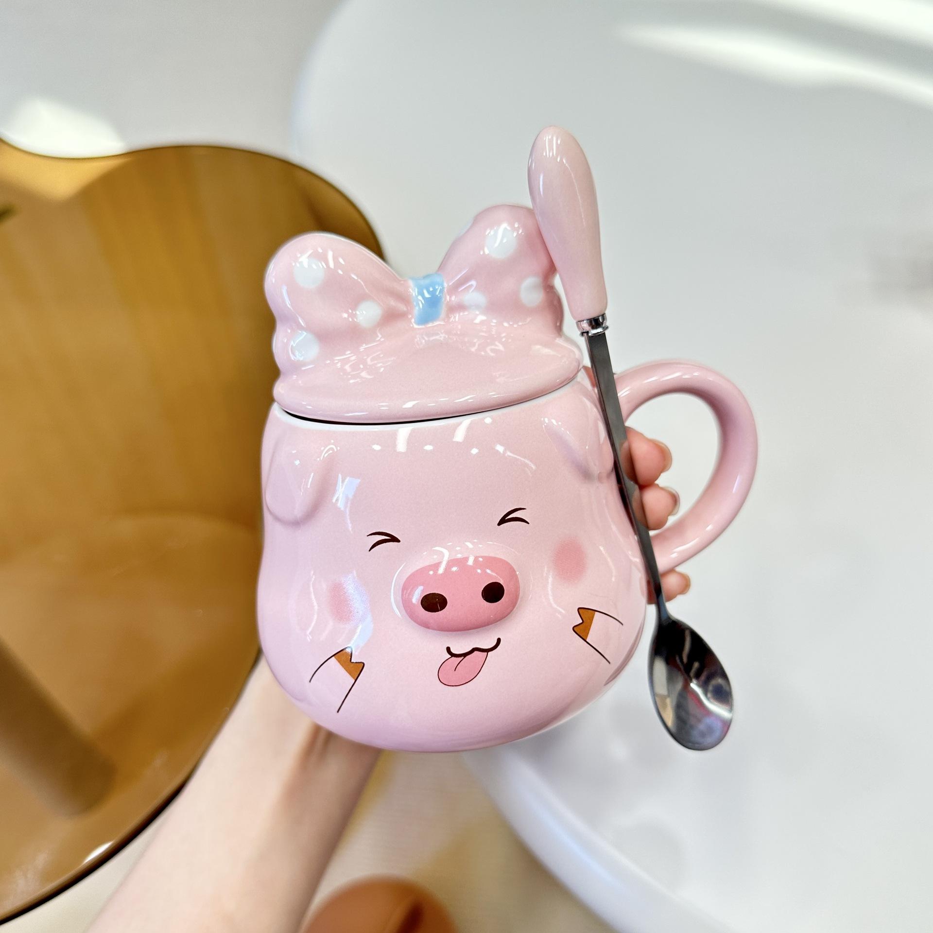 Pig Series Cute Milk Mug with Lid Set for Couple Students Hot Cold Drink Cup
Pig Series Cute Milk Mug with Lid Set for Couple Students Hot Cold Drink Cup