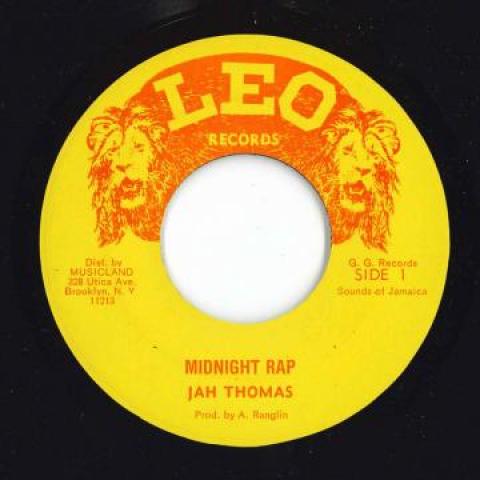 7inch Record JAH THOMAS / G G S ALL STARS - Midnight Rap / Midnight Rap Dub (Pa 1977 Leo US Jamaica Reggae, Ska & Dub
7inch Record JAH THOMAS / G G S ALL STARS - Midnight Rap / Midnight Rap Dub (Pa 1977 Leo US Jamaica Reggae, Ska & Dub