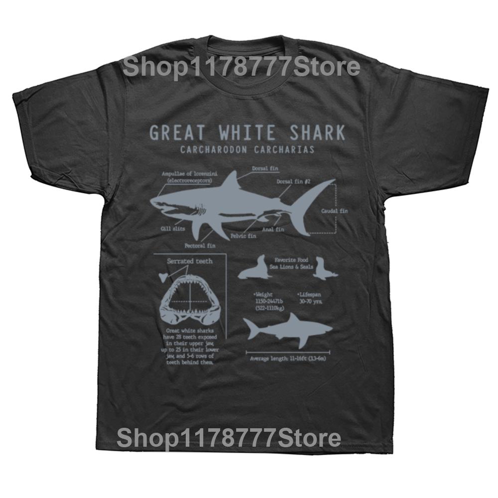 Great White Shark Anatomy TShirt New Summer Men Street Short Sleeve Hip Hop Punk Style Boy Casual Tops Fashion White Tees 4XL
Great White Shark Anatomy TShirt New Summer Men Street Short Sleeve Hip Hop Punk Style Boy Casual Tops Fashion White Tees 4XL