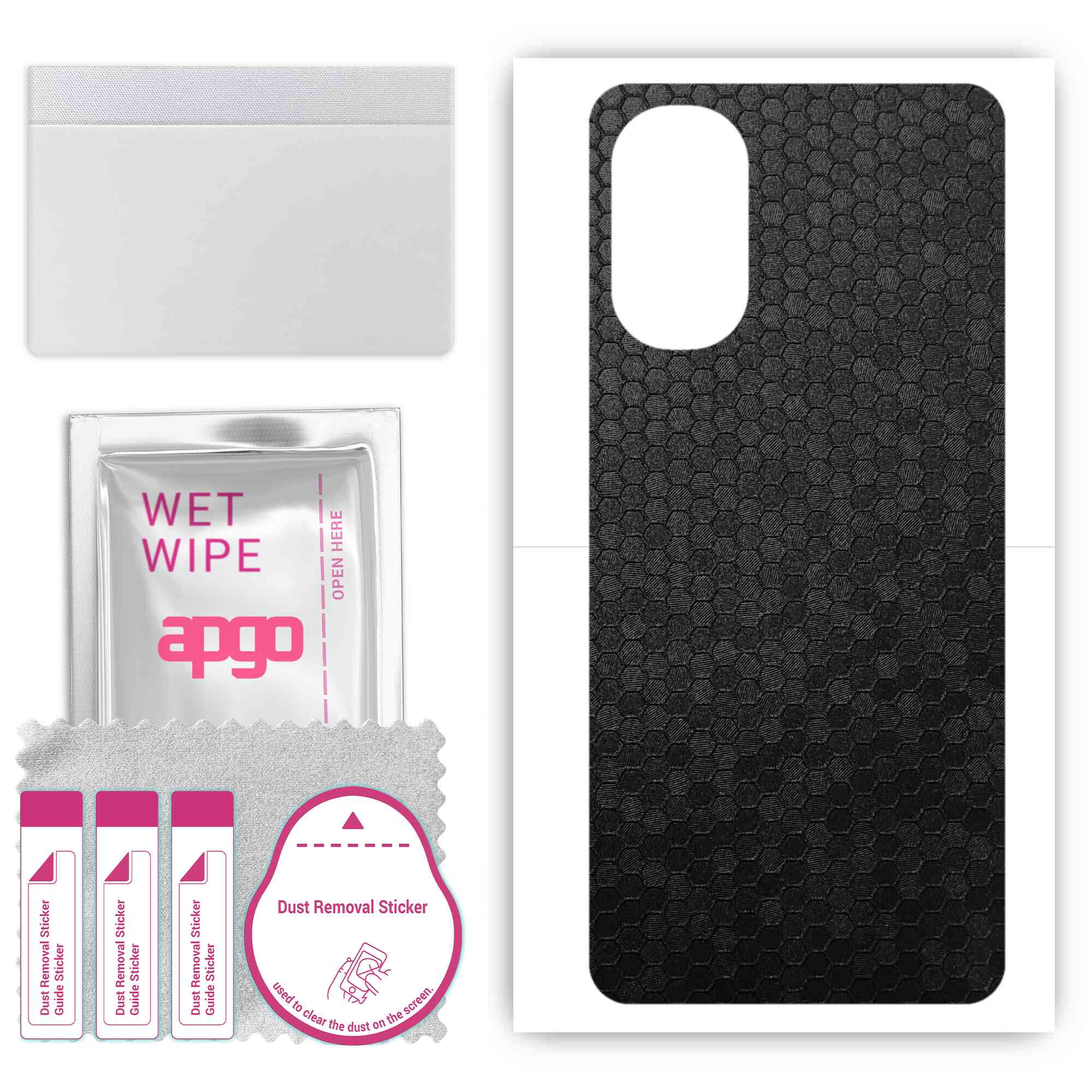 apgo Protective Skin Sticker for the back compatible with Motorola Moto E32s, Wrap Film, Foil, Vinyl - Pattern Black Honeycomb
apgo Protective Skin Sticker for the back compatible with Motorola Moto E32s, Wrap Film, Foil, Vinyl - Pattern Black Honeycomb