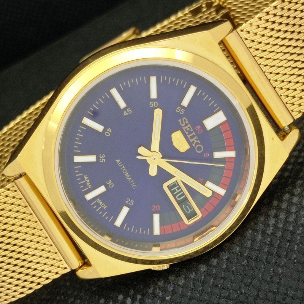 REFURBISHED VINTAGE SEIKO 5 AUTO 6309A JAPAN MENS DAY/DATE BLUE WATCH a309513-9 Seiko-a309513-1
REFURBISHED VINTAGE SEIKO 5 AUTO 6309A JAPAN MENS DAY/DATE BLUE WATCH a309513-9 Seiko-a309513-1
