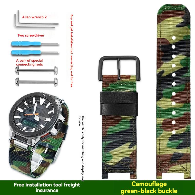 For Casio PROTREK series PRX-8000T/PRX-8001YT modified sports outdoor nylon canvas watch strap men s accessories PRX-8000 8001mm
For Casio PROTREK series PRX-8000T/PRX-8001YT modified sports outdoor nylon canvas watch strap men s accessories PRX-8000 8001mm