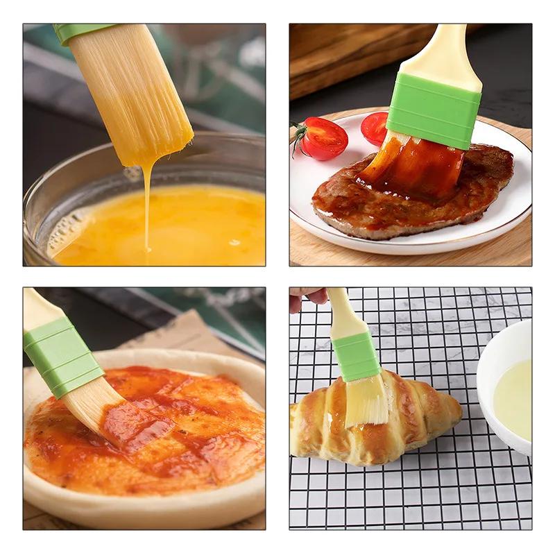 Kitchen Multifunctional Barbecue Brush Wool Brush Sauce Not Shedding Cooking Frying Grilling Wooden Handle Oil Brush
Kitchen Multifunctional Barbecue Brush Wool Brush Sauce Not Shedding Cooking Frying Grilling Wooden Handle Oil Brush