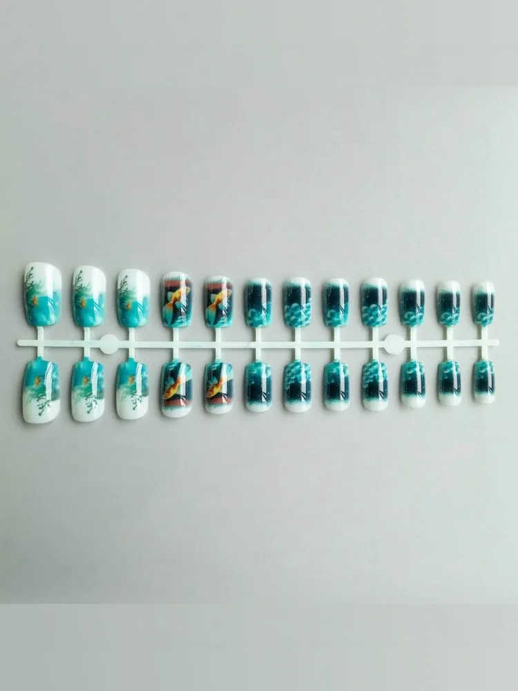 24 Pieces Detachable Press On Nails Set with Jelly Gel Finish and Nail File for Easy Application and Removal Suitable for Various Nail Sizes One size синій
24 Pieces Detachable Press On Nails Set with Jelly Gel Finish and Nail File for Easy Application and Removal Suitable for Various Nail Sizes One size синій