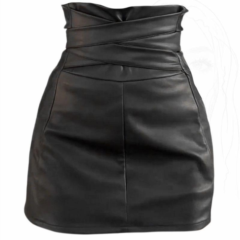 Hot Girl Style Leather A-Line Skirt, Hip-Hugging, High-Waisted, Fashionable, Sexy, Black Slim-Fit Women s Leather Skirt That Makes You Look Slimmer Black M
Hot Girl Style Leather A-Line Skirt, Hip-Hugging, High-Waisted, Fashionable, Sexy, Black Slim-Fit Women s Leather Skirt That Makes You Look Slimmer Black M