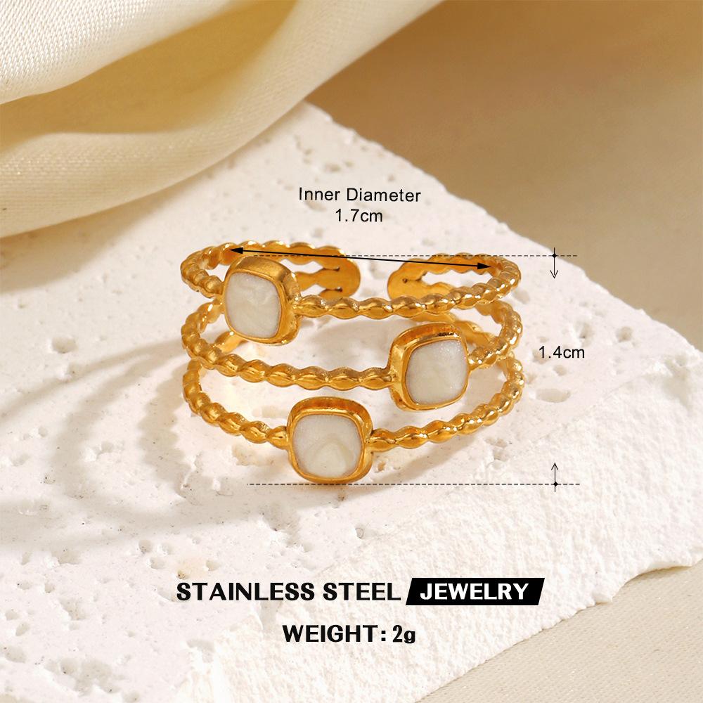 Stainless Steel White Drip Glaz Rings for Women Romantic Enamel Flower Rings Elegent Multilayer Luxury Punk Jewelry No Fading
Stainless Steel White Drip Glaz Rings for Women Romantic Enamel Flower Rings Elegent Multilayer Luxury Punk Jewelry No Fading