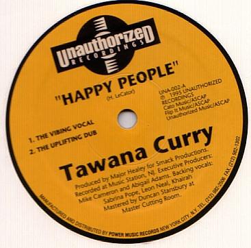 12inch Record TAWANNA CURRY Happy People UNA002 Unauthorized Re 1995 US Dance Electronica Used
12inch Record TAWANNA CURRY Happy People UNA002 Unauthorized Re 1995 US Dance Electronica Used