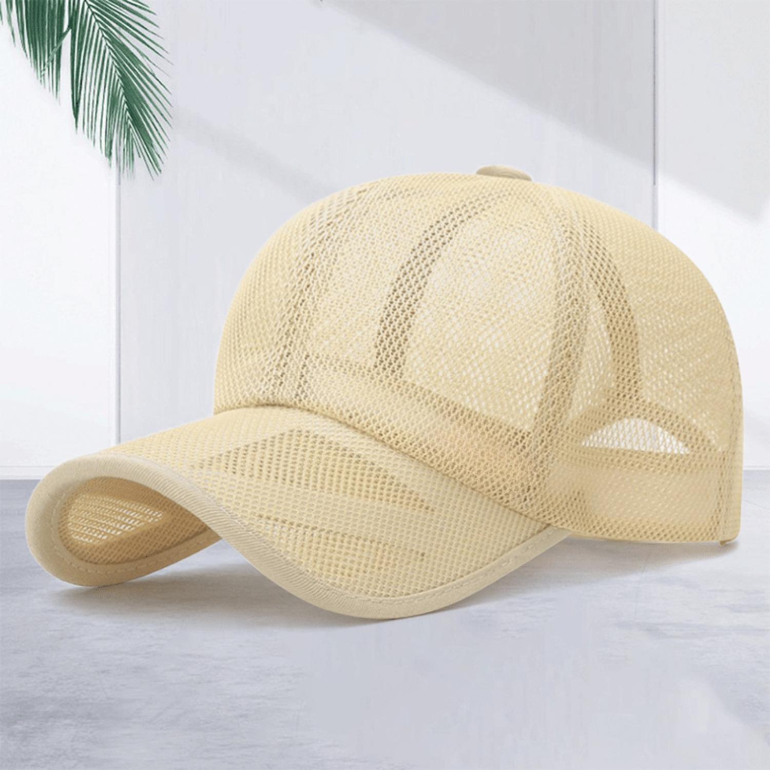 Breathable All-Mesh Baseball Cap, Stylish Solid-Color Sun Hat for Men & Women, Perfect for Sports & Casual Wear бежевий
Breathable All-Mesh Baseball Cap, Stylish Solid-Color Sun Hat for Men & Women, Perfect for Sports & Casual Wear бежевий