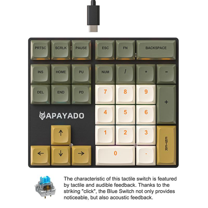 Проводная механическая 33-клавишная цифровая клавиатура с многоцветной подсветкой, переключатели, аксессуары для ноутбука, внешняя клавиатура as the picture
Проводная механическая 33-клавишная цифровая клавиатура с многоцветной подсветкой, переключатели, аксессуары для ноутбука, внешняя клавиатура as the picture