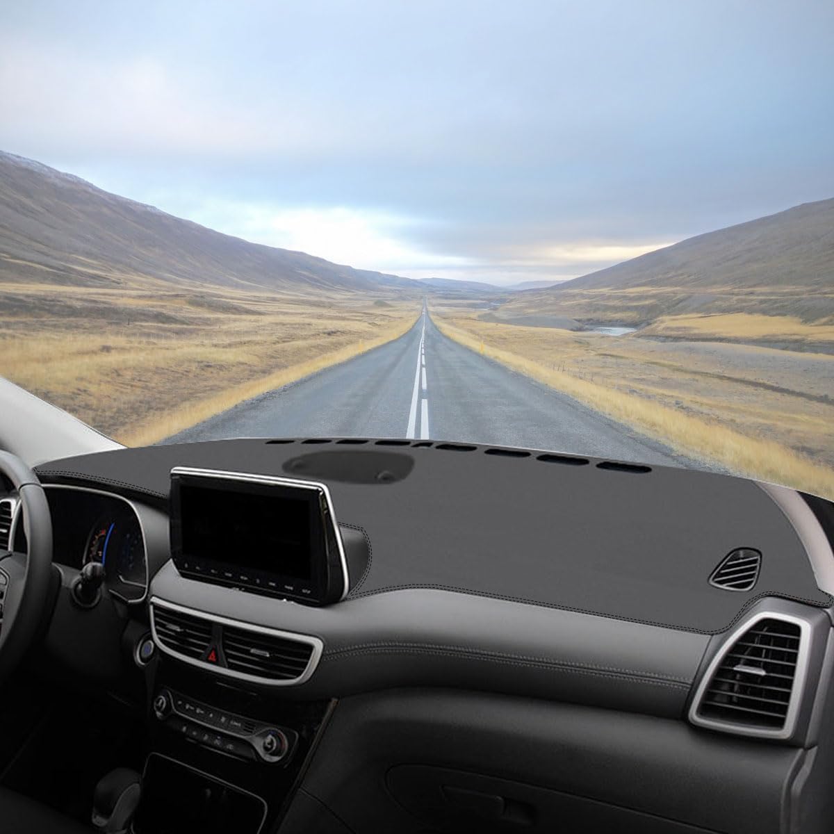 Коврик на панель приборов Rifoda для Hyundai Tucson 2019 2020 2021 (с отверстием для аудио) Кожаный Материал Противоскользящий Защита от УФ-лучей для Центральной Консоли и Панели Приборов Black Stitching
Коврик на панель приборов Rifoda для Hyundai Tucson 2019 2020 2021 (с отверстием для аудио) Кожаный Материал Противоскользящий Защита от УФ-лучей для Центральной Консоли и Панели Приборов Black Stitching