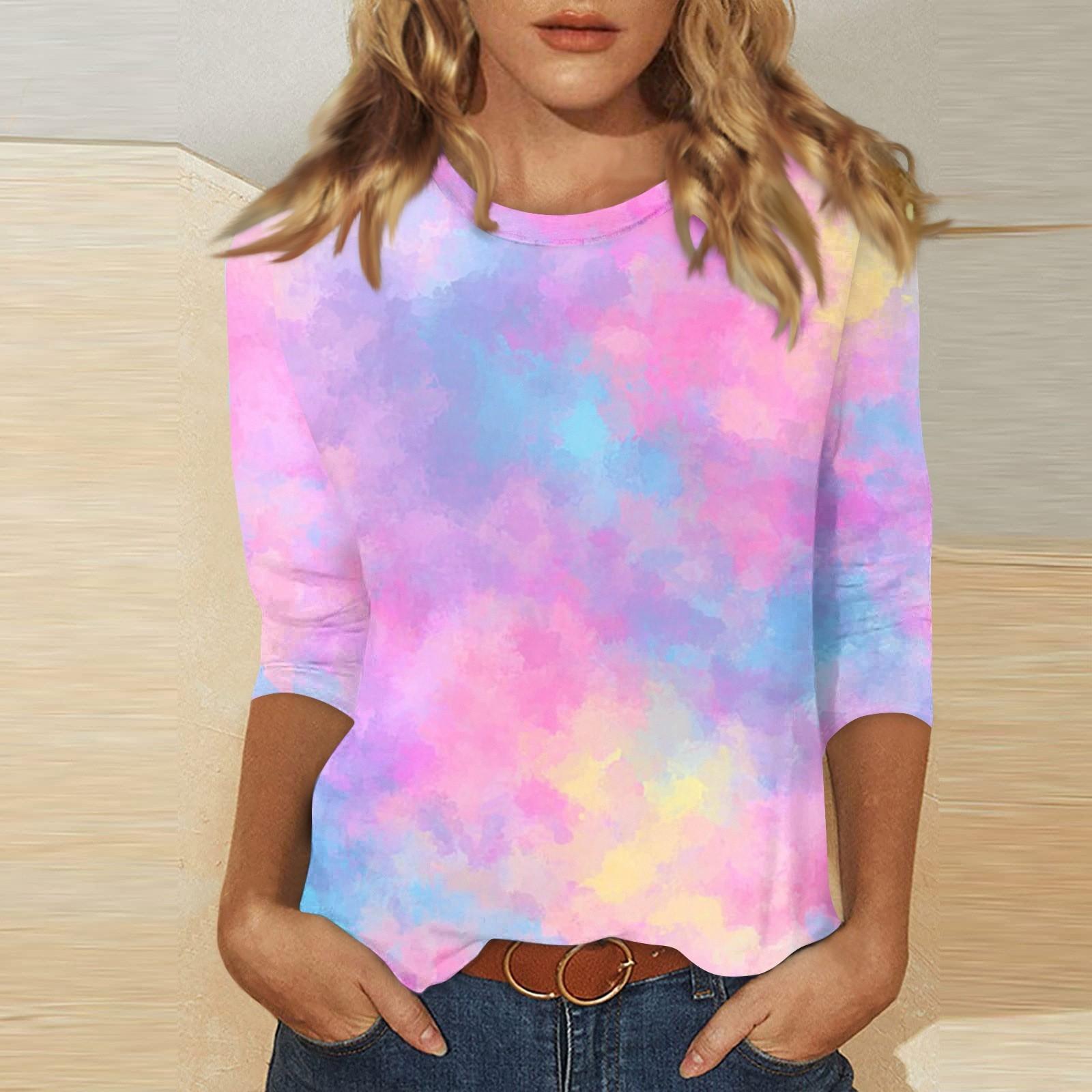 Women s O-neck 3/4 Sleeve Print Ed Top S
Women s O-neck 3/4 Sleeve Print Ed Top S