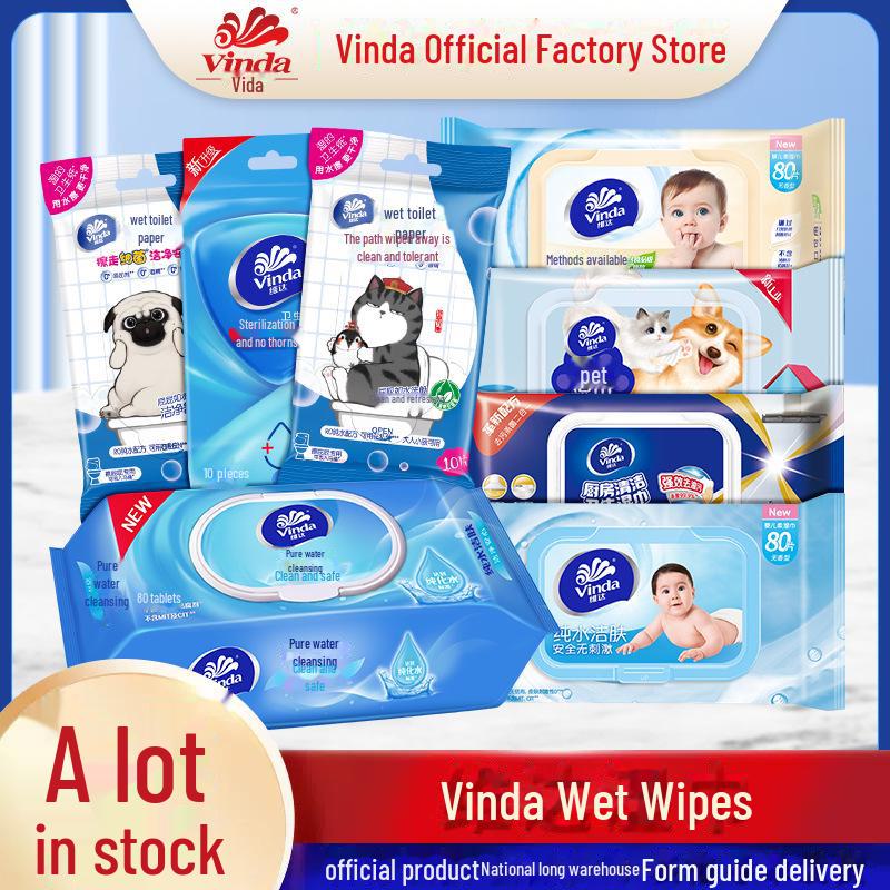 Vinda Alcohol-Free Baby Wet Wipes: 80 Individually Packaged Pure Water Wipes for Kitchen & Toilet Use
Vinda Alcohol-Free Baby Wet Wipes: 80 Individually Packaged Pure Water Wipes for Kitchen & Toilet Use
