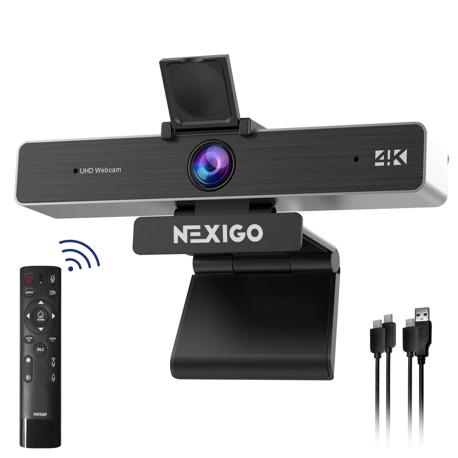 NexiGo Zoom N950P 4K Zoom Webcam with Remote and Software Sony Starvis 5X Digital Dual Stereo Pro Webcam for Black Certified, Control, Sensor, Zoom, чорний
NexiGo Zoom N950P 4K Zoom Webcam with Remote and Software Sony Starvis 5X Digital Dual Stereo Pro Webcam for Black Certified, Control, Sensor, Zoom, чорний