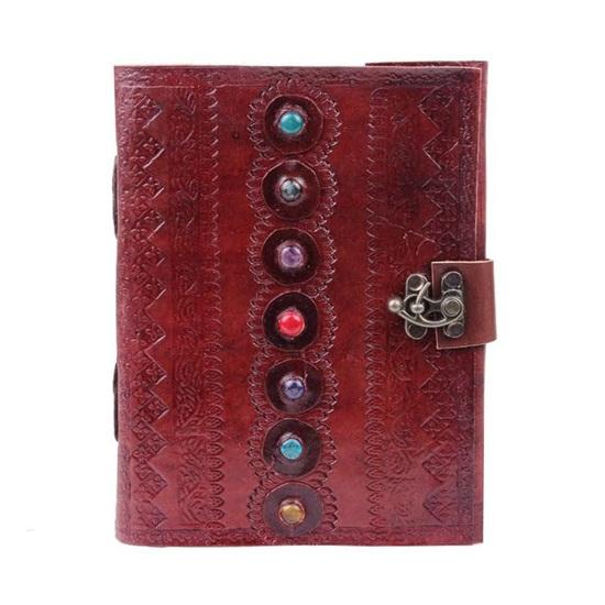 7 Stone Eye Leather Journal Book Handmade Genuine Leather Diary 200 Pages Unlined Cotton Paper Writing Notebook Travel Journal, Sketchbook
7 Stone Eye Leather Journal Book Handmade Genuine Leather Diary 200 Pages Unlined Cotton Paper Writing Notebook Travel Journal, Sketchbook