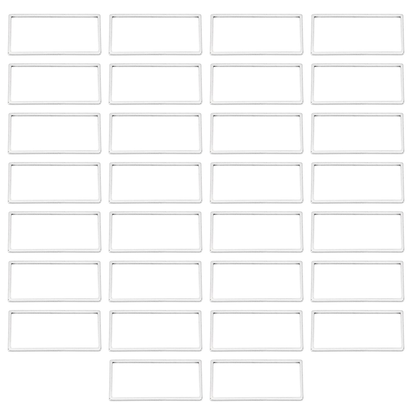 30 шт. Прямоугольные подвески с открытым оправой из нержавеющей стали с полой рамкой для изготовления ювелирных изделий Прямоугольник S
30 шт. Прямоугольные подвески с открытым оправой из нержавеющей стали с полой рамкой для изготовления ювелирных изделий Прямоугольник S