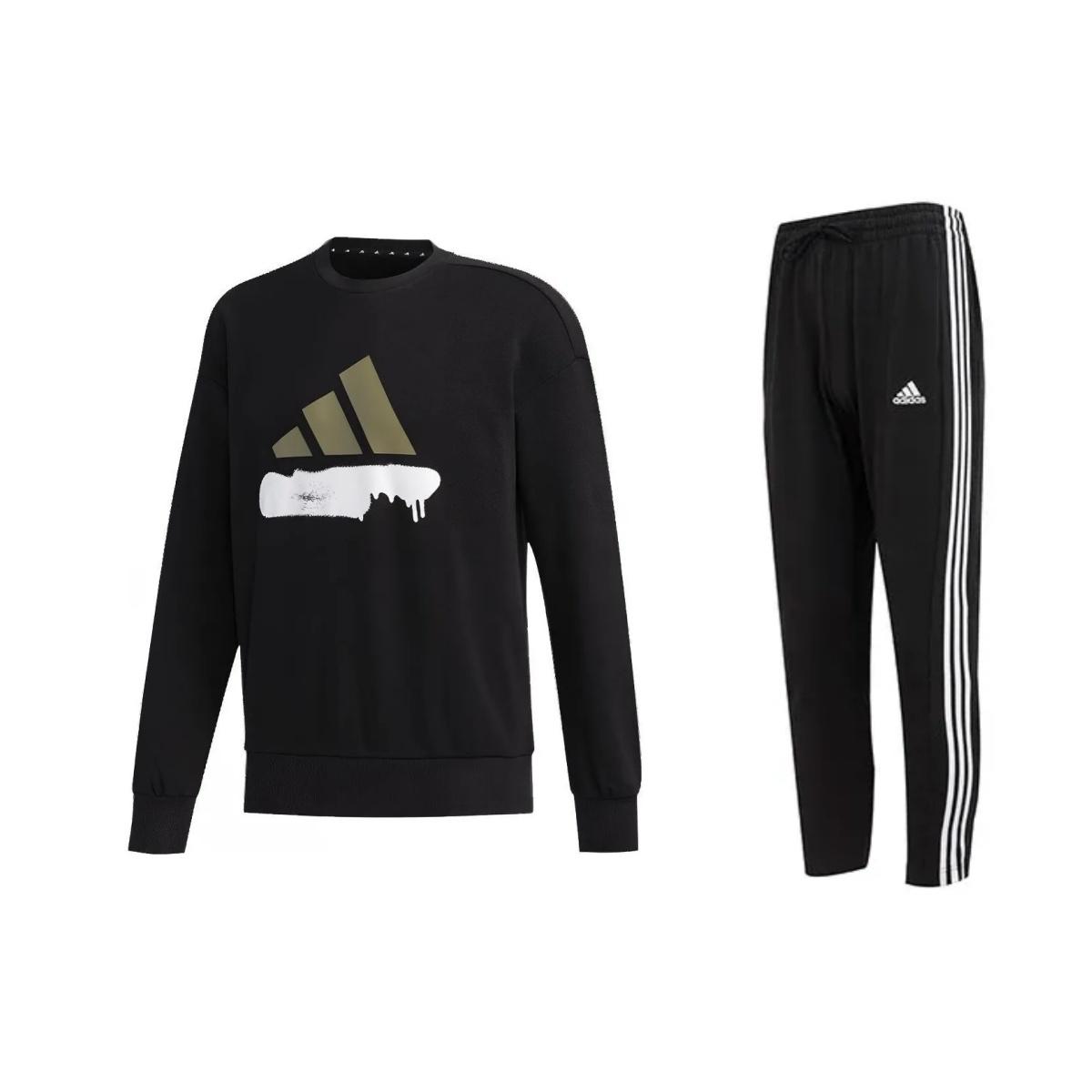 Adidas Vintage Striped Logo Толстовка и штаны Комплект Мужские топы Черный FM9405+IC0044 M
Adidas Vintage Striped Logo Толстовка и штаны Комплект Мужские топы Черный FM9405+IC0044 M