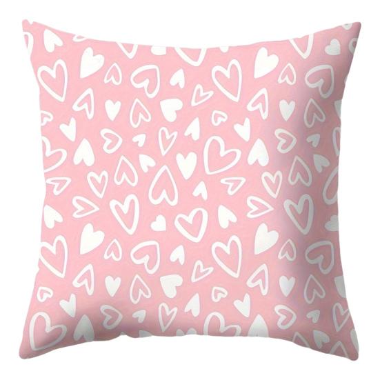 1/4 шт. наволочка на День святого Валентина с узором в виде сердца, скрытая застежка-молния, наволочка для подушки для спальни, гостиной, дивана, украшения, чехол для подушки D