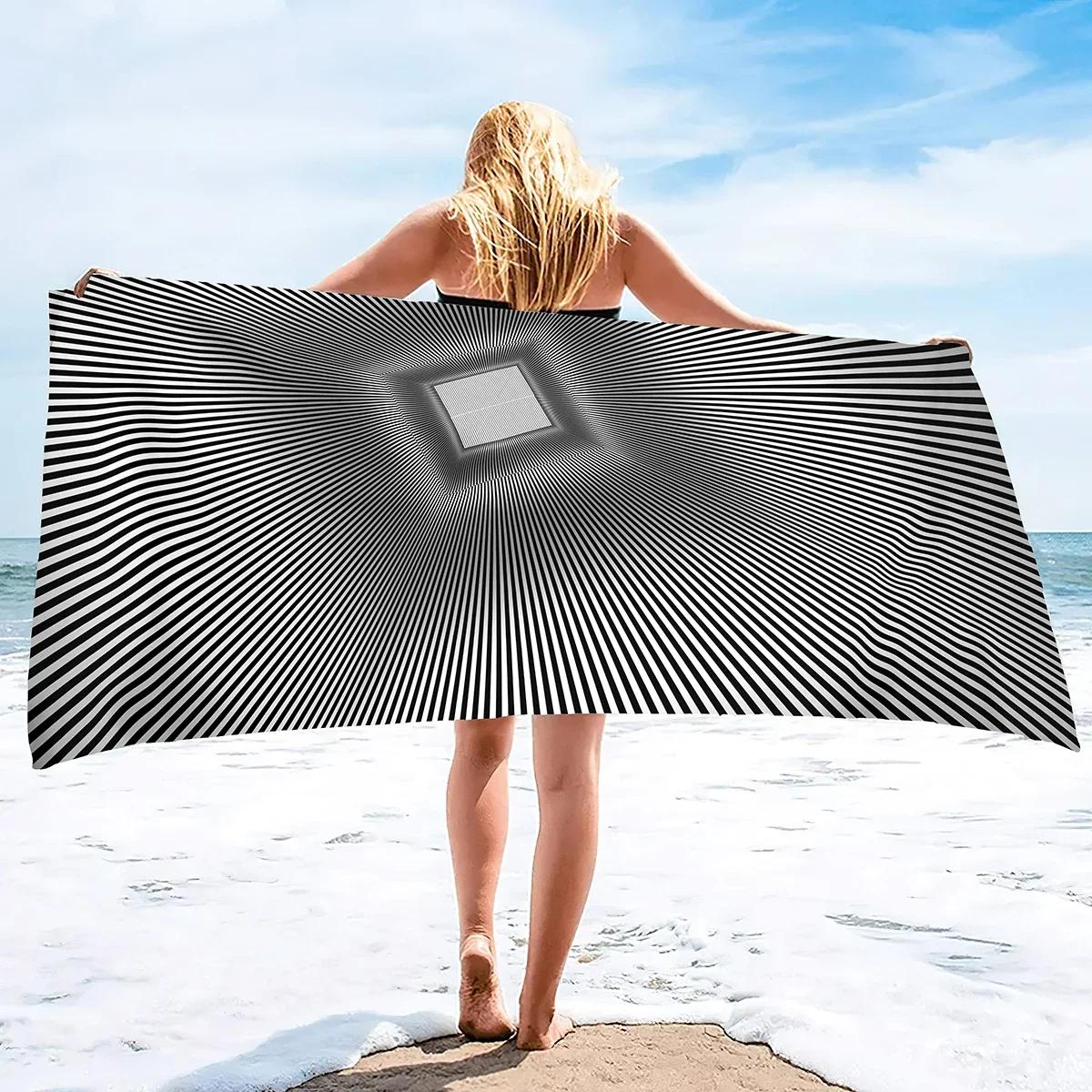 Psychedelic Stripe Beach Towels for Adults Quick Dry Bath Towel Pool Towels for Adults Swimming Towel hot tub Towels Shower W40*H60(CM)
Psychedelic Stripe Beach Towels for Adults Quick Dry Bath Towel Pool Towels for Adults Swimming Towel hot tub Towels Shower W40*H60(CM)