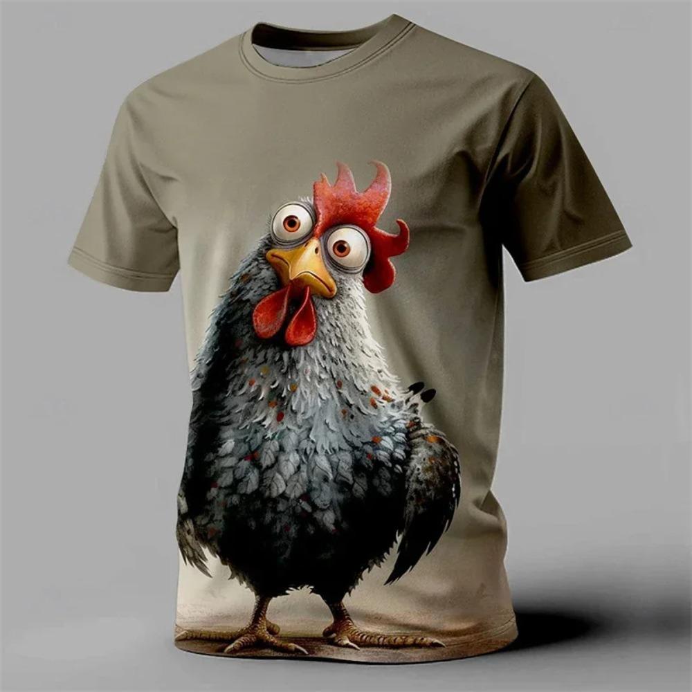 Funny Men s T Shirt Animal Chicken Print Summer 2025 Casual Short Sleeve Tee Street Fashion O-Neck Pullover Men s Clothing 6XL
Funny Men s T Shirt Animal Chicken Print Summer 2025 Casual Short Sleeve Tee Street Fashion O-Neck Pullover Men s Clothing 6XL