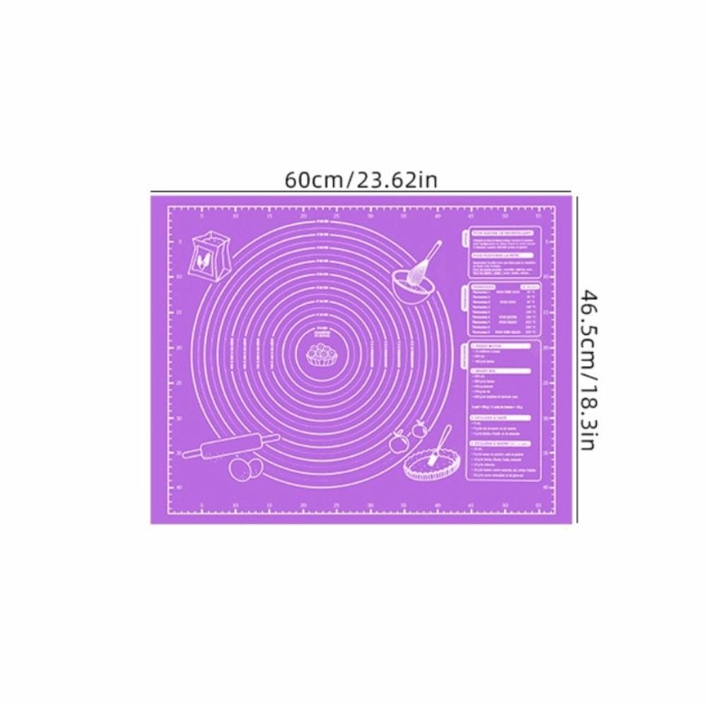 Food Grade Silicone Baking Mat Non Stick Kitchen Gadgets Pizza Dough Maker Holder 60/45cm Kneading Dough Mat Baking Supplies фиолетовый
Food Grade Silicone Baking Mat Non Stick Kitchen Gadgets Pizza Dough Maker Holder 60/45cm Kneading Dough Mat Baking Supplies фиолетовый