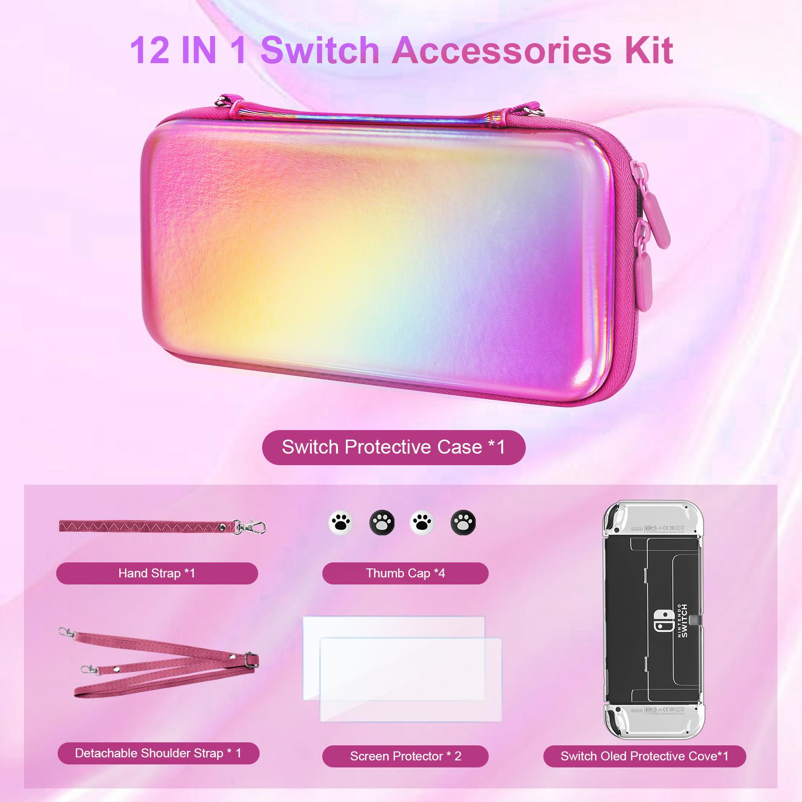Pink Nintendo Switch OLED Case Outdoor Carrier Bag With Shoulder Strap Storage Bag Cover Protect Switch Accessories
Pink Nintendo Switch OLED Case Outdoor Carrier Bag With Shoulder Strap Storage Bag Cover Protect Switch Accessories