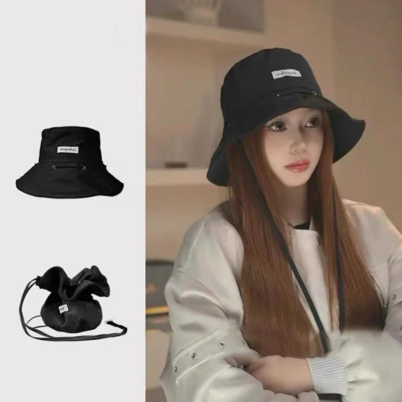 Summer Bucket Hat for Women Thin Quick Dry Fisherman Cap Y2K Girls Solid Color Panama Hats Dual-use Variable Bag adjustable чорний
Summer Bucket Hat for Women Thin Quick Dry Fisherman Cap Y2K Girls Solid Color Panama Hats Dual-use Variable Bag adjustable чорний
