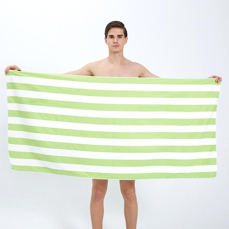 180x90cm Microfiber Double Sided Velvet Beach Towel Yarn Dyed Stripe Bath Towel Quick Dry Sports Beach Towel W30*H60(CM)
180x90cm Microfiber Double Sided Velvet Beach Towel Yarn Dyed Stripe Bath Towel Quick Dry Sports Beach Towel W30*H60(CM)