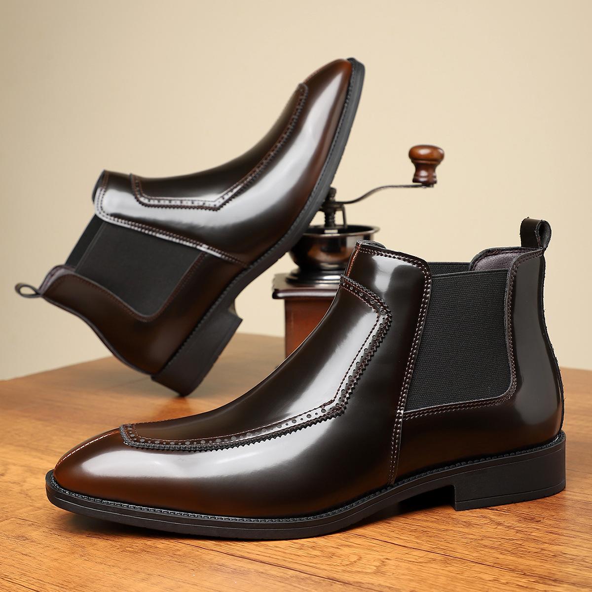 New men s business casual glossy leather shoes British style pointed toe foot leather shoes low-top trendy shoes 48 чорний
New men s business casual glossy leather shoes British style pointed toe foot leather shoes low-top trendy shoes 48 чорний